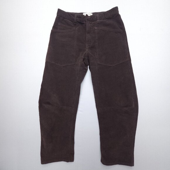 Nili Lotan Shon Pants Corduroy Espresso 0 - Picture 2 of 11